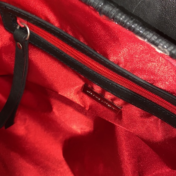 RARE Like new Adrienne Vittadini | vintage 90's wicker bag calf hair - Picture 15 of 16